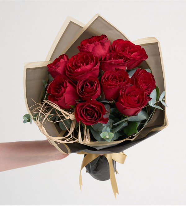 11'li Kırmızı Gül Çiçek Buketi